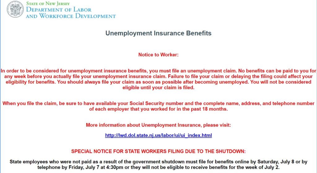 DOL Tells State Employees To File For Unemployment PostShutdown