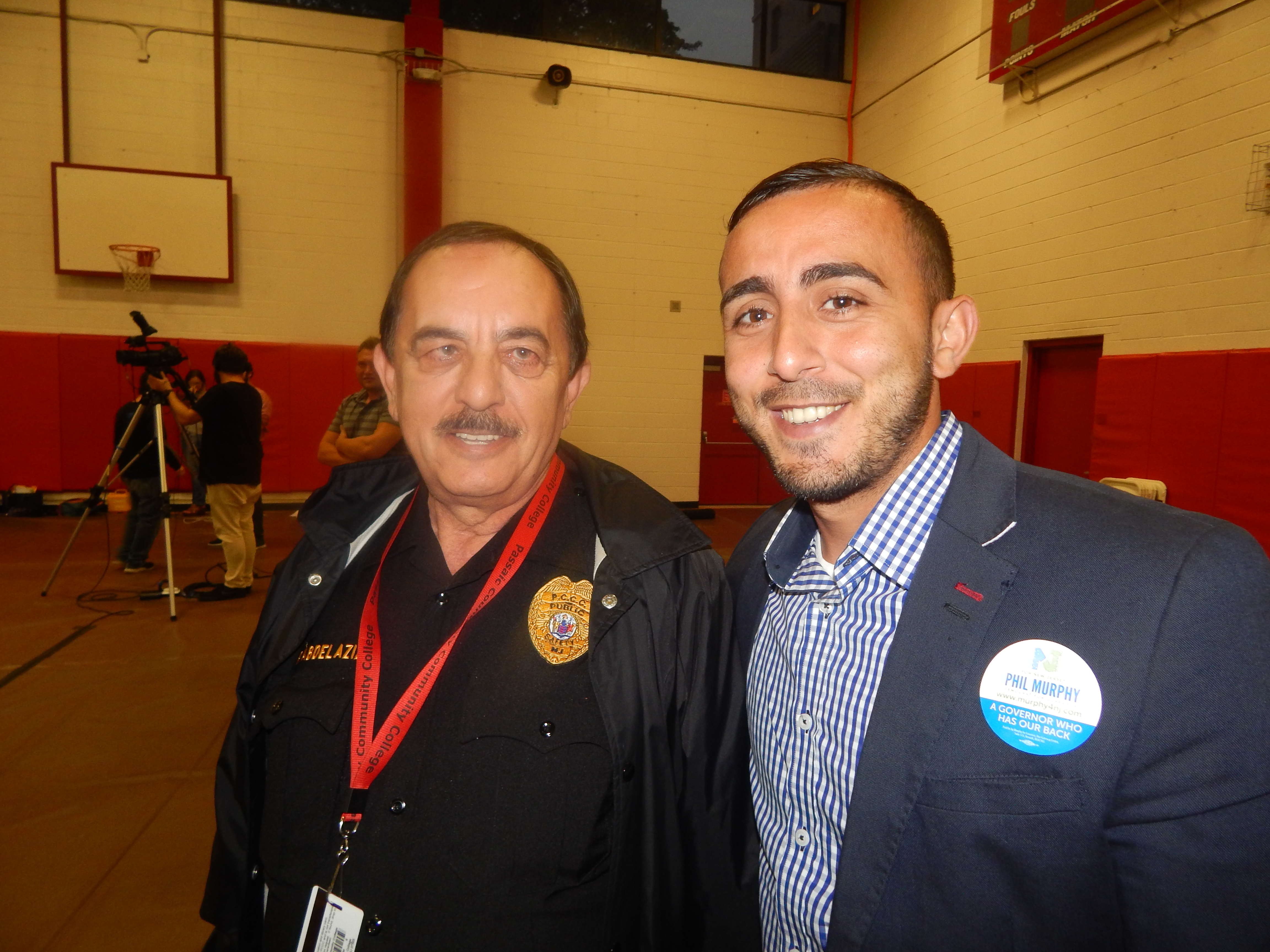 Co-Chair Al Abdelaziz, right, and his father.