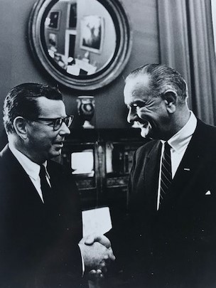 Dick Hughes and LBJ.