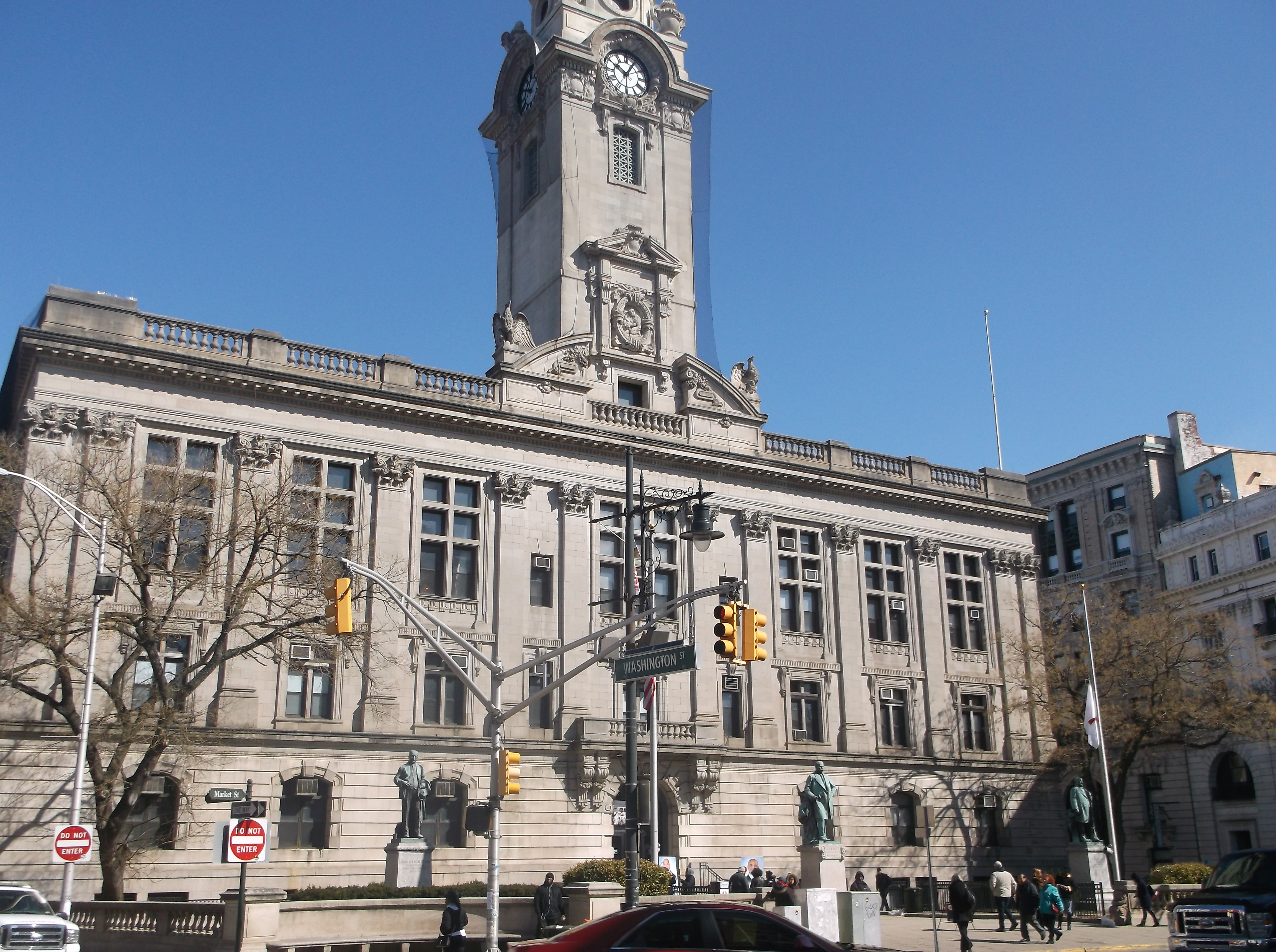 Paterson City Hall on the eve of the elections.