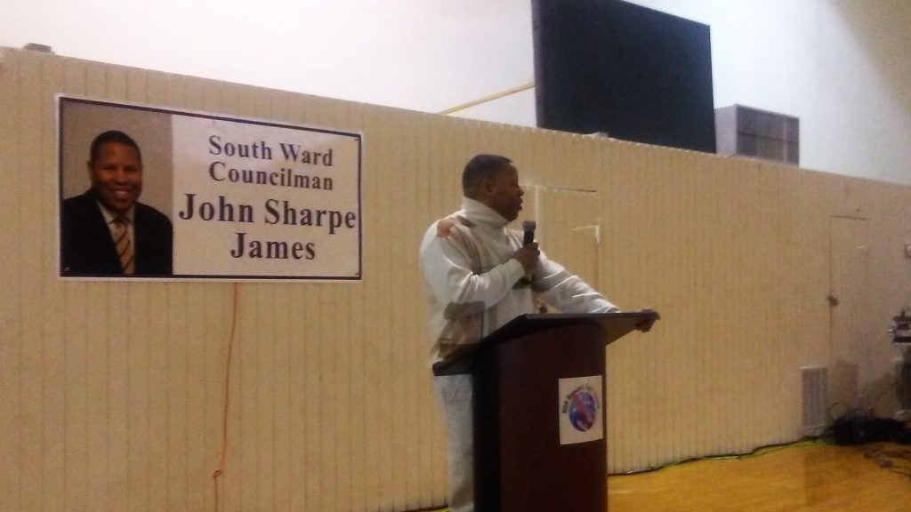South Ward Councilman John Sharpe James.