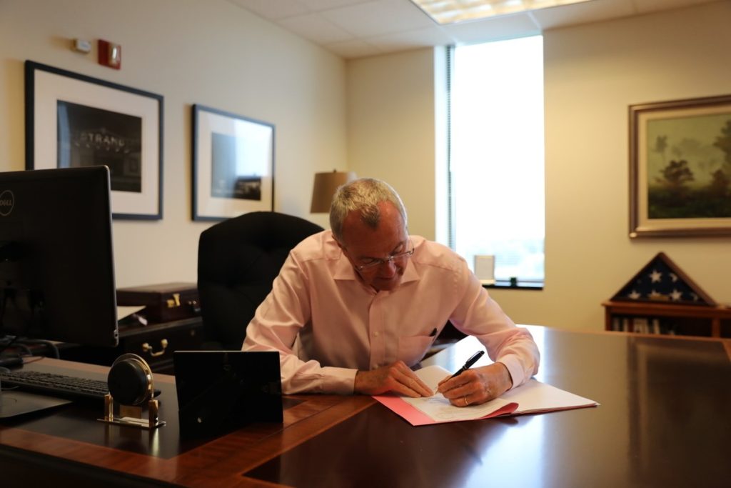 Governor Murphy signs legislation.