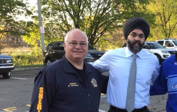 After being removed from office for racist slurs, former Bergen County Sheriff Michael Saudino re-joined the county Republican Party, saying that he cannot support the liberal policies of Democratic Gov. Phil Murphy and the extreme progressive initiatives that he says are undermining the safety and the future of NJ.