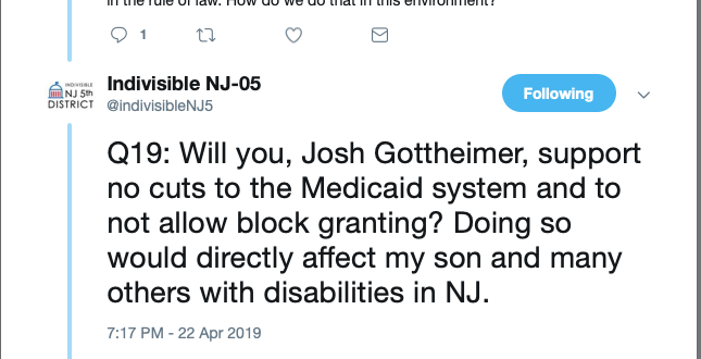 Jay Lassiter discusses how U.S. Representative Josh Gottheimer's NJ constituents held a town hall meeting in Bergen County that the congressman did not attend. Lassiter says that the four new Democratic members of Congress from NJ should not follow Gottheimer's example of not engaging with those who elected him.