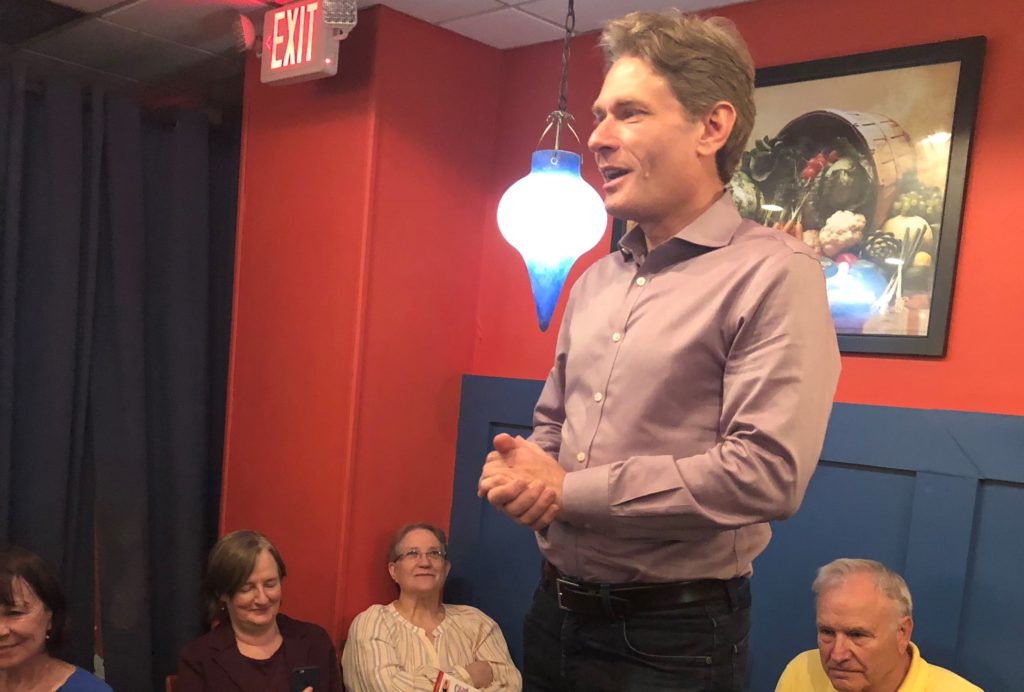 Freshman Congressman Rep. Tom Malinowski holds an informal town hall with constituents in Bernardsville, answering questions about immigration reform, impeachment, climate change and how the 2018 elections have changed the House of Representatives.