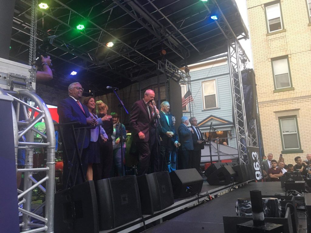 Gov. Phil Murphy was a presence in Hudson County as he attended Senator Brian P. Stack's block party in Union City to promote his Millionaire's Tax and honored in Jersey City by the Hudson County Democratic Organization.
