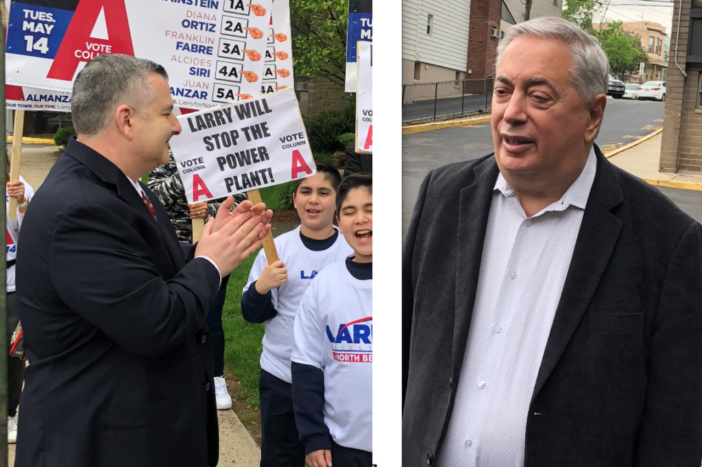 Mayor Nick Sacco and challenger Larry Wainstein take to the streets of North Bergen on Election Day.