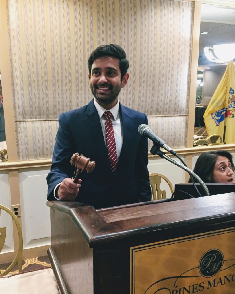 Edison NJ Democratic Committee Chairman Shariq Ahmad unanimously won reelection.