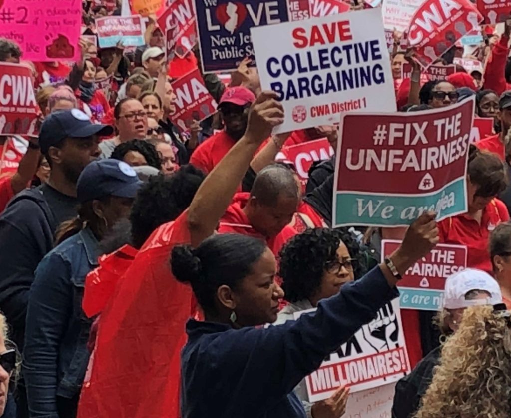 The overwhelming theme of the recent labor rally led by the AFSCME union and the CWA in Trenton was: Gov. Murphy is good and Senate President Sweeney is bad.