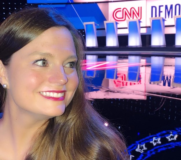 Insider NJ's Jay Lassiter chats with Mayor Pete Buttigeig's National Fundraiser Jennifer Holdsworth in Detroit after the Democratic Presidential Debate.