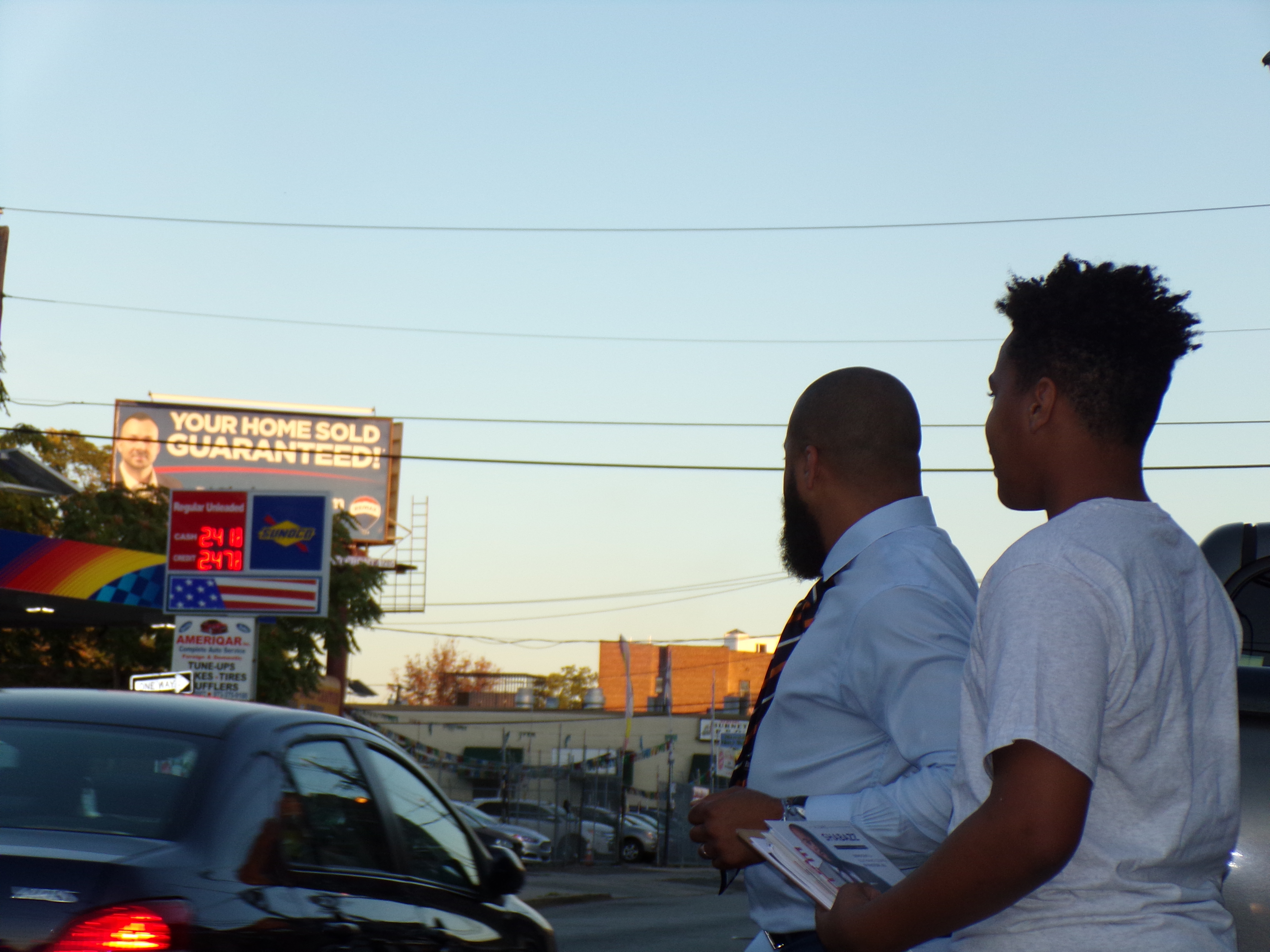 Father and son Shabazz in Irvington.