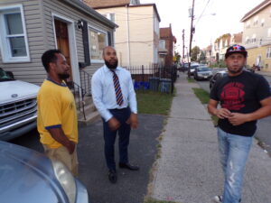 On the South Ward beat in Irvington with Shabazz. 