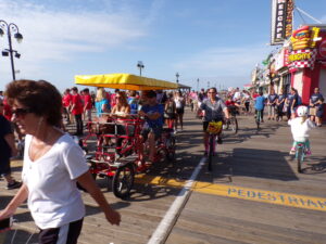 Ocean City Boardwalk on Saturday morning.