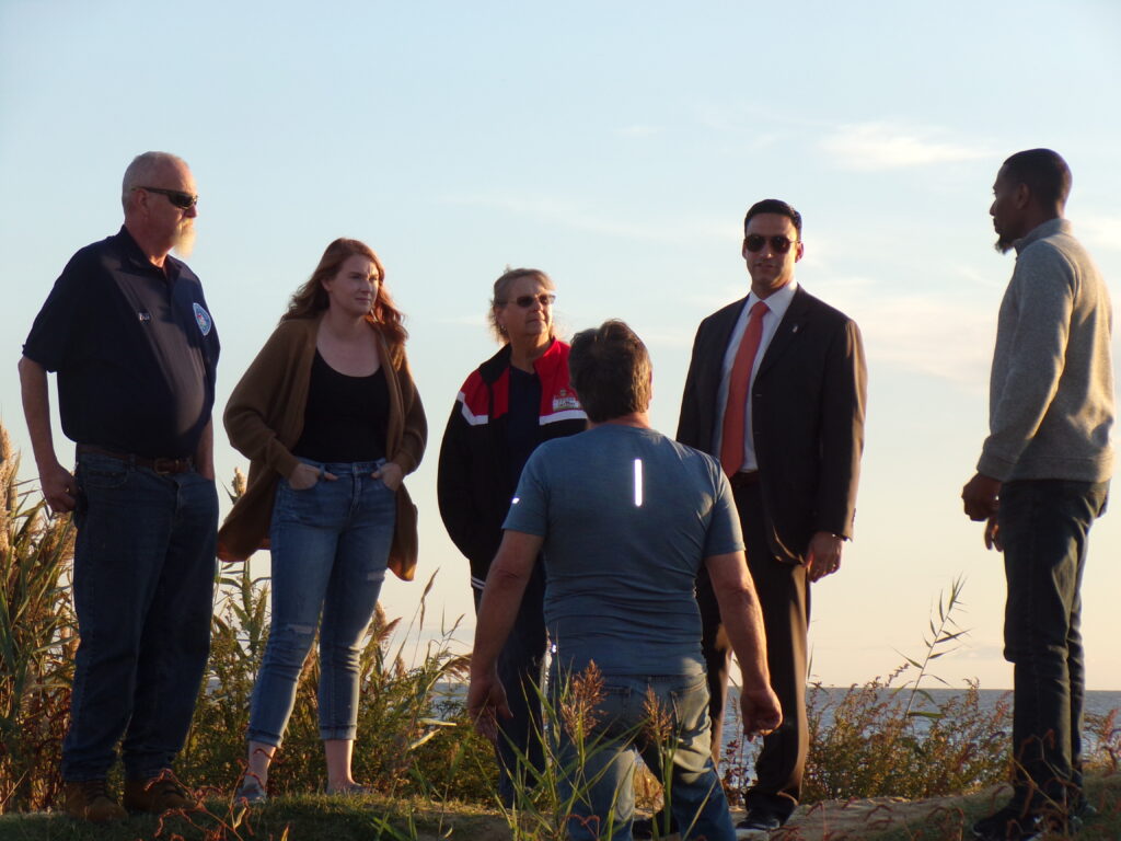 Team Testa at the East Point Lighthouse.