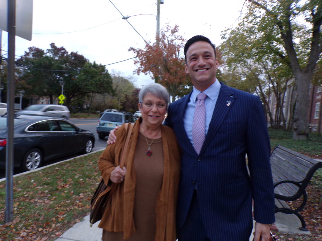 Testa and his mother.