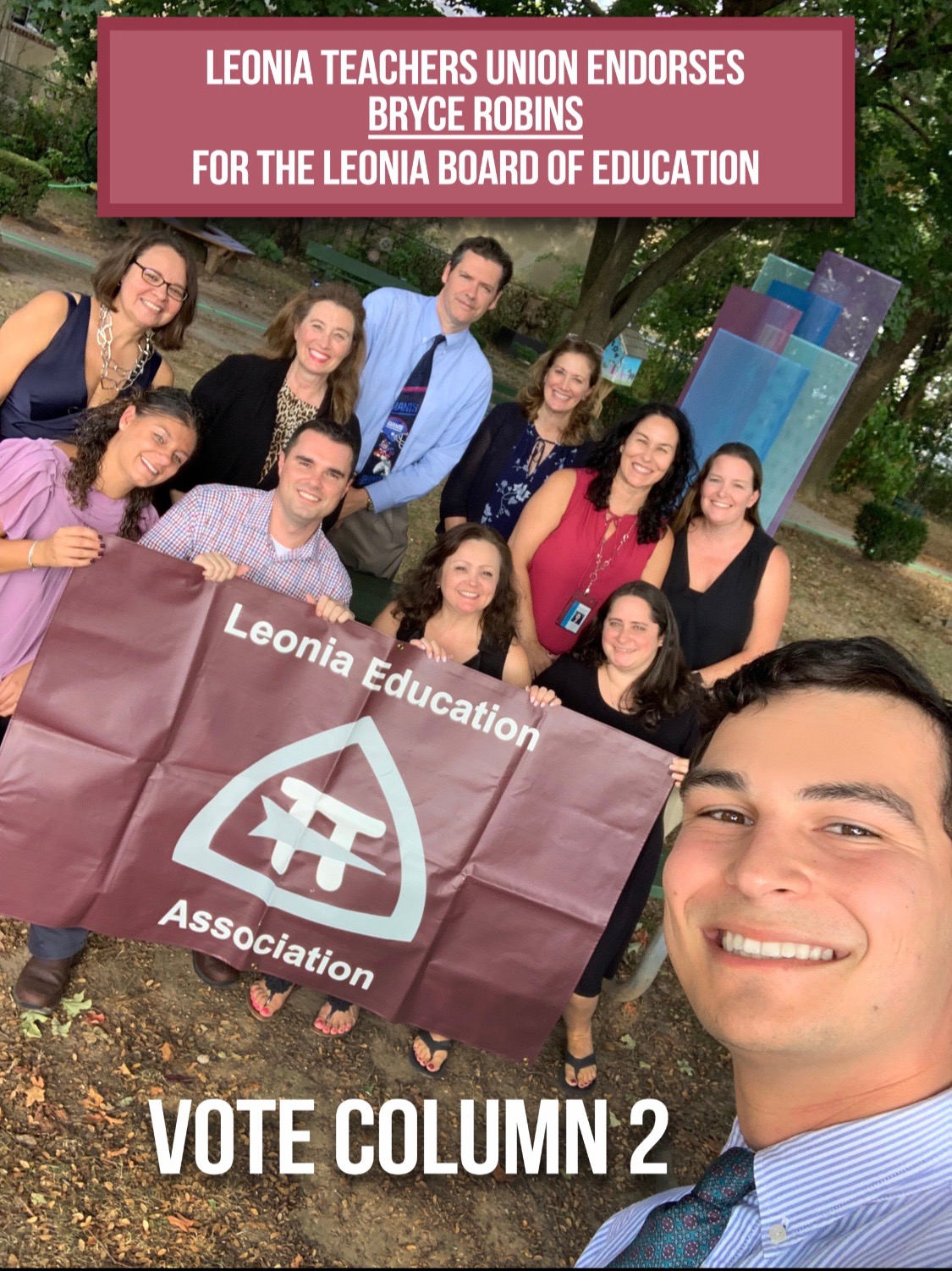 Leonia Education Association Endorses BOE President Bryce Robins For Re