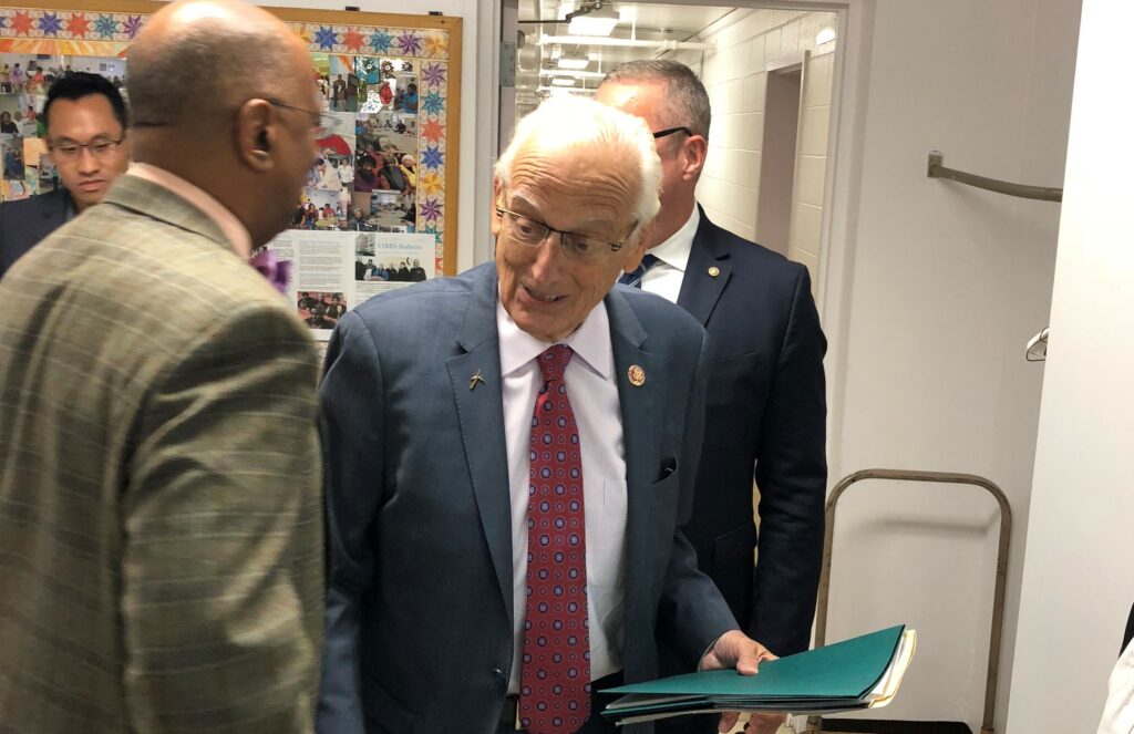 U.S. Rep. Bill Pascrell (D-9) at today's event.