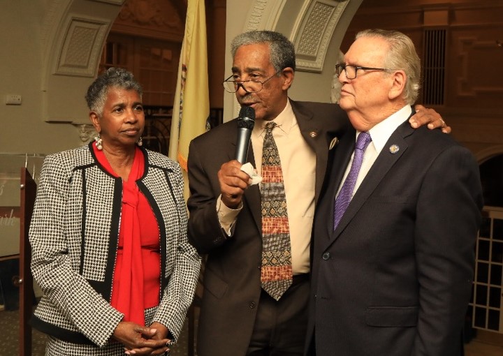 From left on the week before the elecction: Assemblywoman Cleopatra Tucker, Senator Ronald L. Rice, and Assemblyman Ralph Caputo.