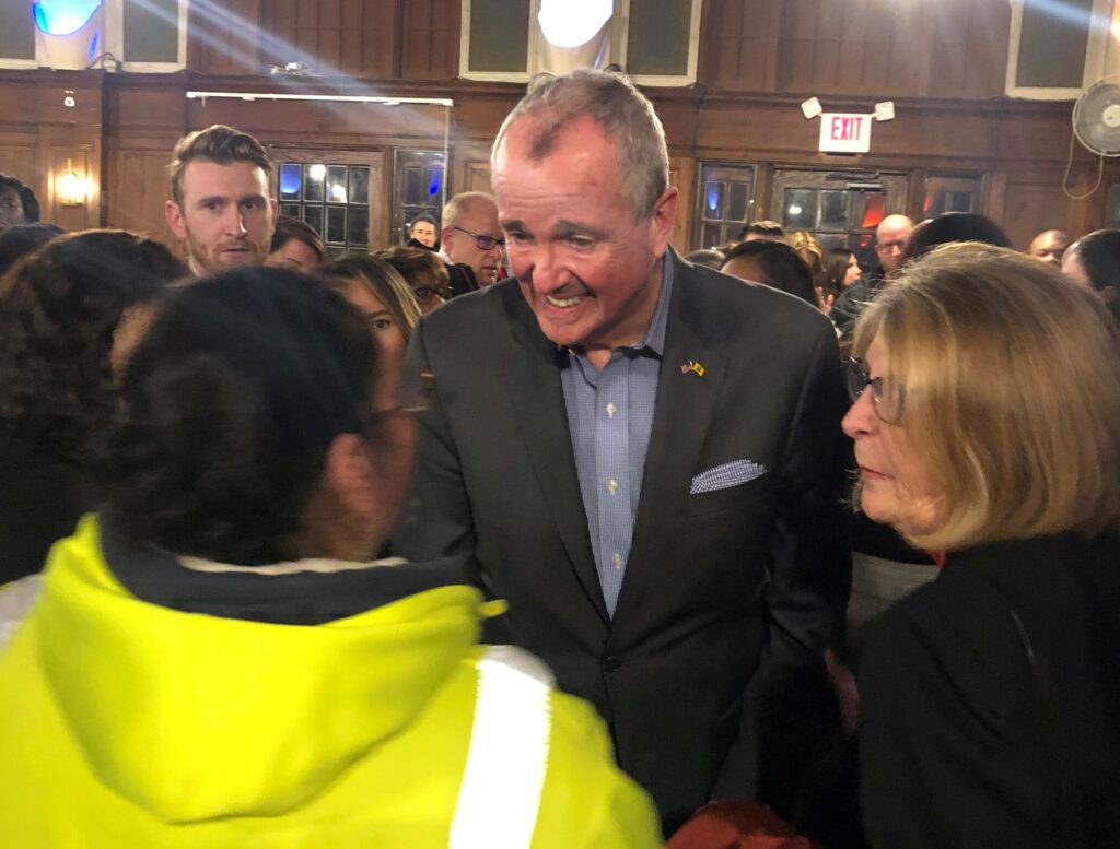 Murphy at his town hall.
