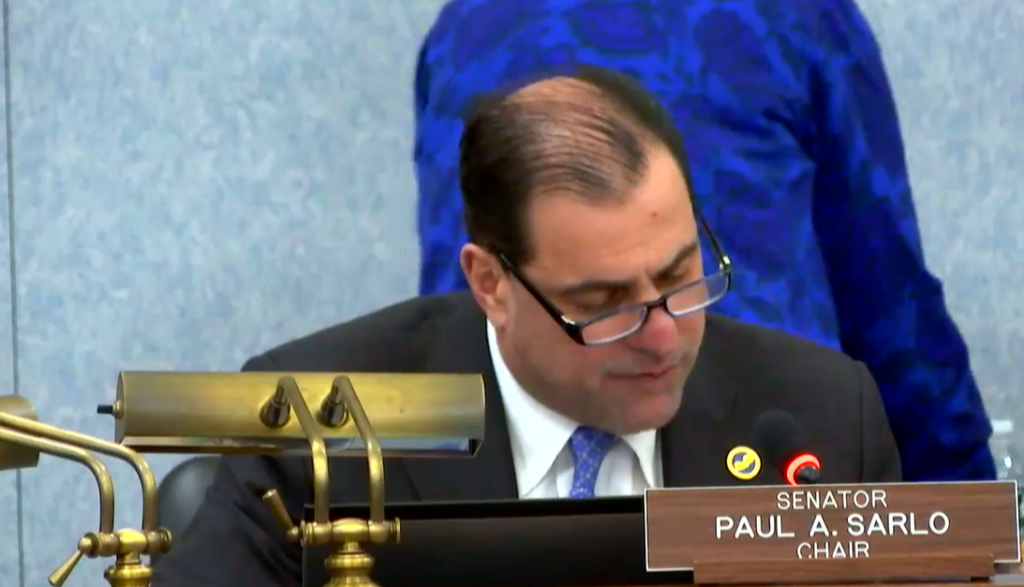 Senate Budget Committee Chairman Paul Sarlo