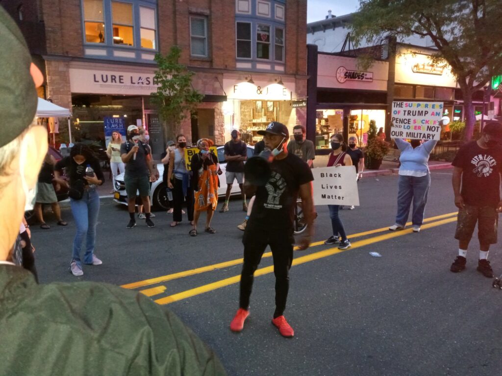Mason Robinson of Somerville Black Lives Matter.