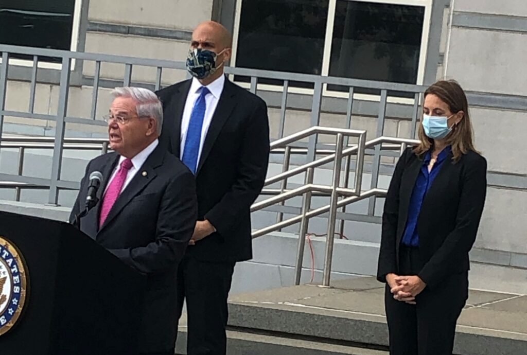 Menendez, Booker and Sherrill.