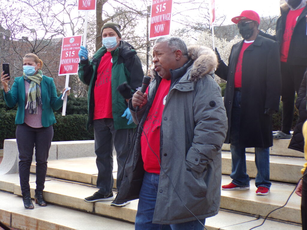 Labor leader Charles Hall.