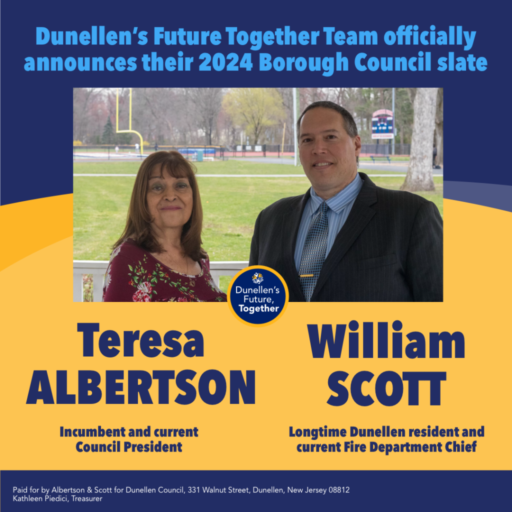 Dunellen’s Future Together Team Announce Council Slate Insider NJ