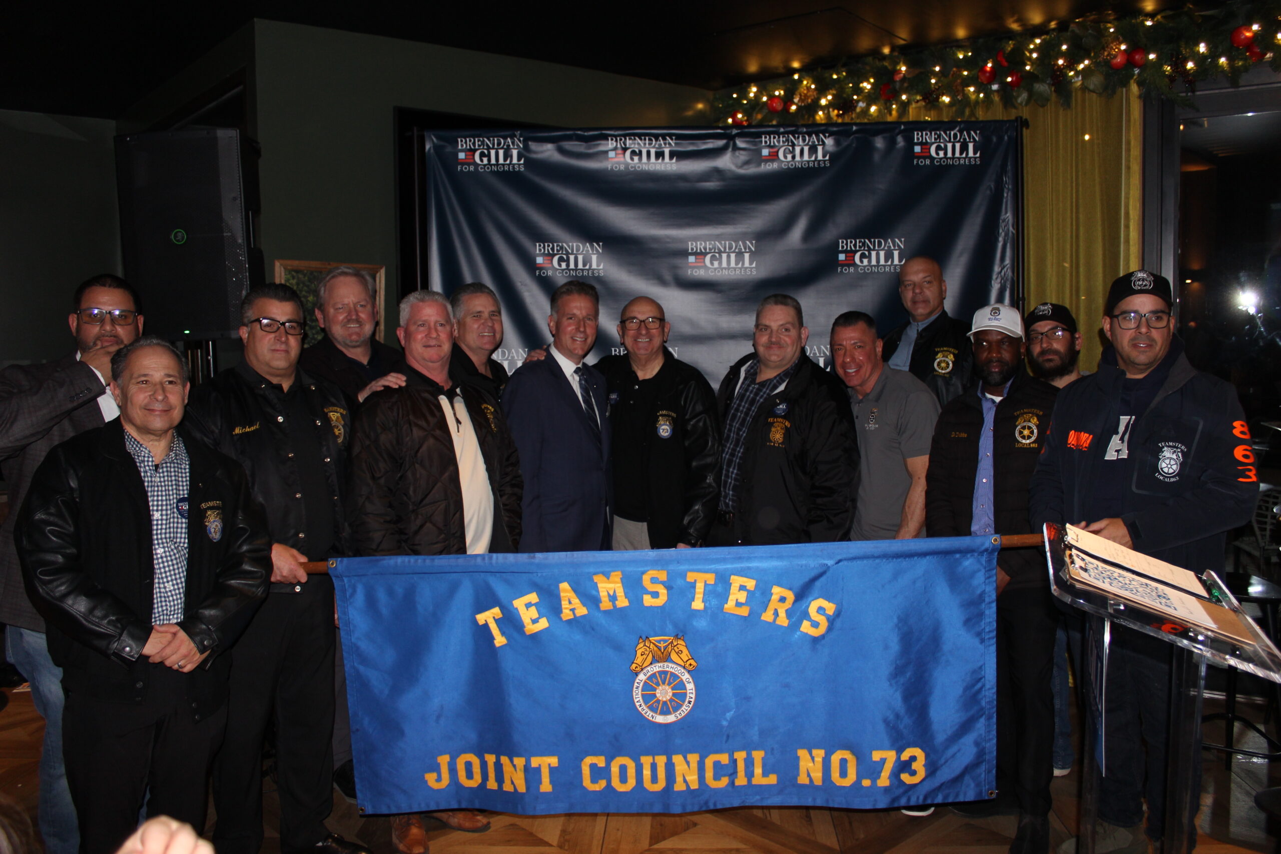 International Brotherhood of Teamsters Endorses Brendan Gill for Congress