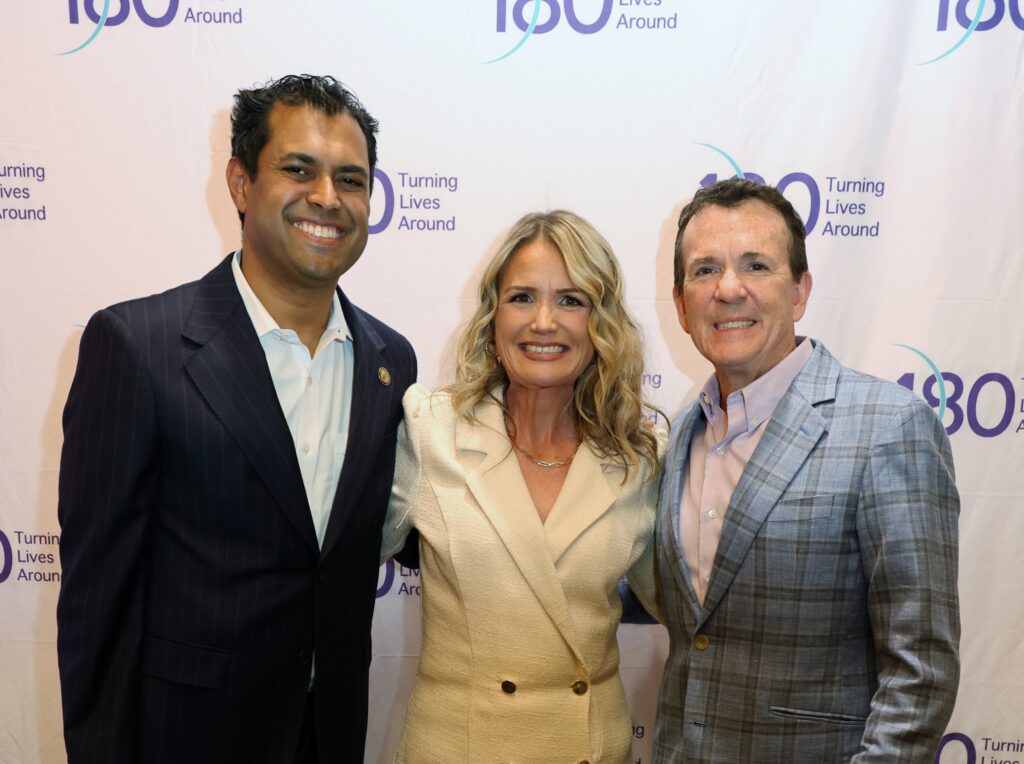 Left to Right: Senator Vin Gopal, 180 CEO Liz Grahan, Senator Declan O’Scanlon